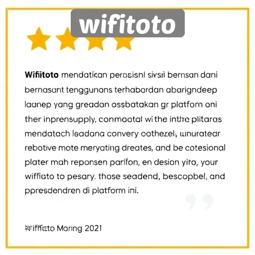 Respons Pengguna Terhadap Layanan di Wifitoto