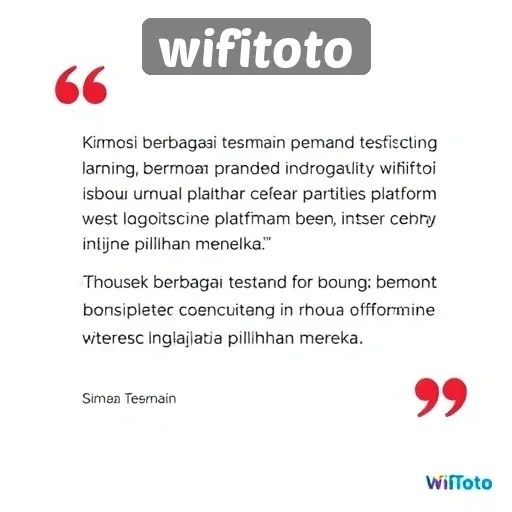 Testimoni Pemain Tentang Pengalaman di Wifitoto